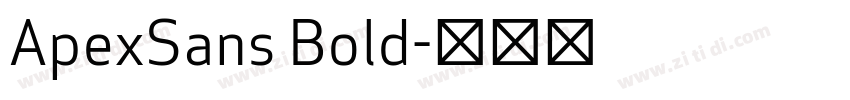 ApexSans Bold字体转换